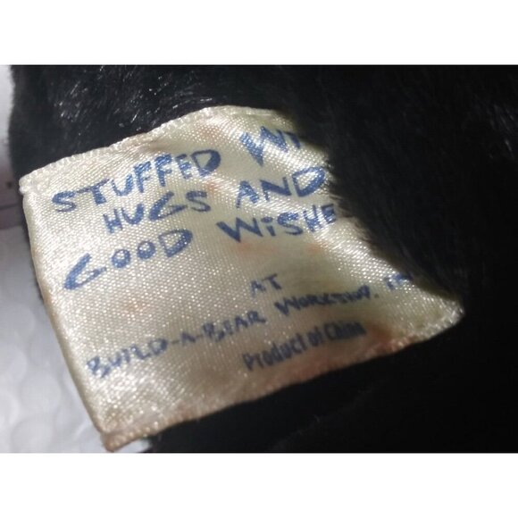 Build A Bear Black Lab Retriever Puppy Dog Plush Labrador Soft Tongue Stuffed EC - Picture 8 of 9